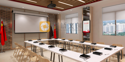 某機關(guān)單位黨建展廳前言設(shè)計構(gòu)想：弘揚核心價值，筑基固本